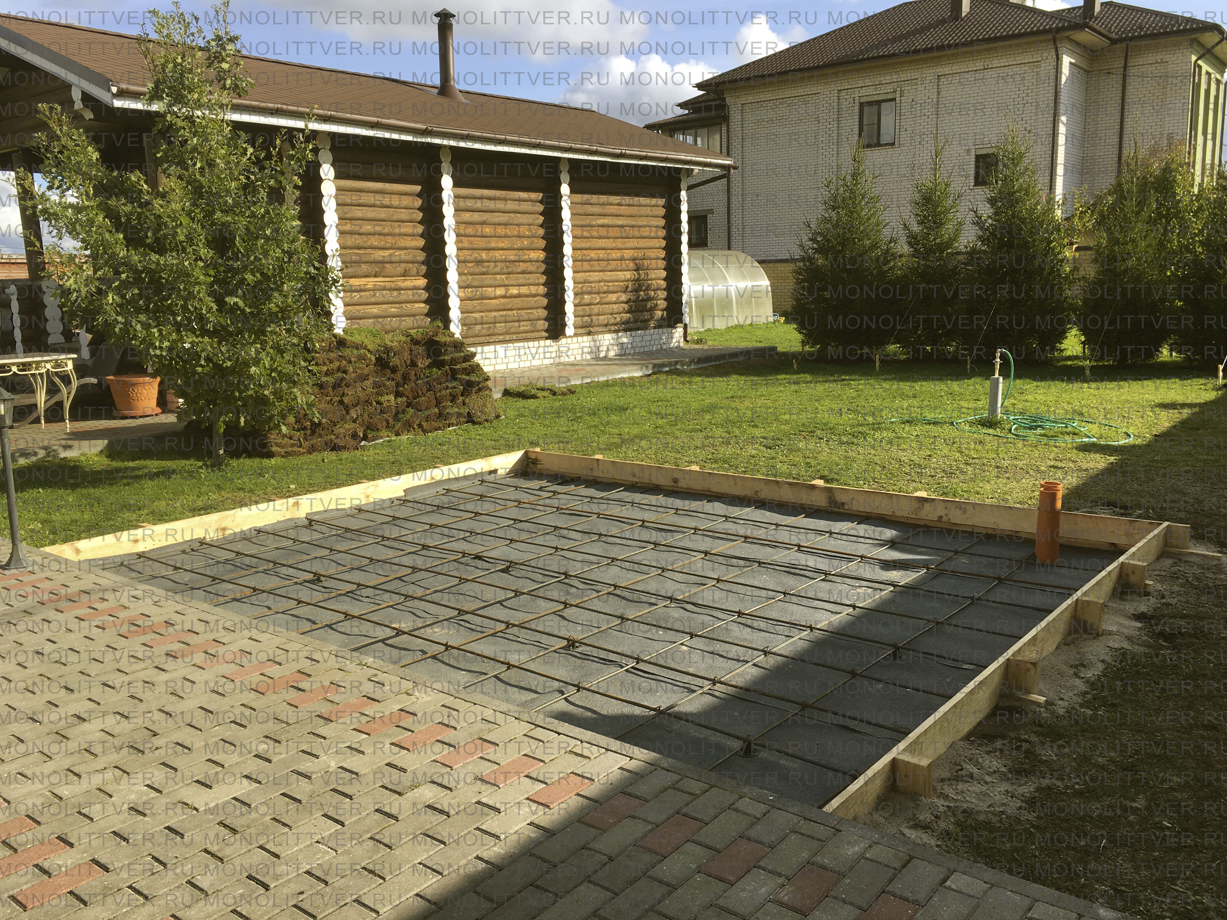 Армирование монолитной плиты сетками